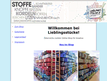 Tablet Screenshot of lieblingsstuecke.at